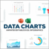 伝わるプレゼン! Excel Data Charts アニメーション付 infographics PowerPoint テンプレート Vol.21